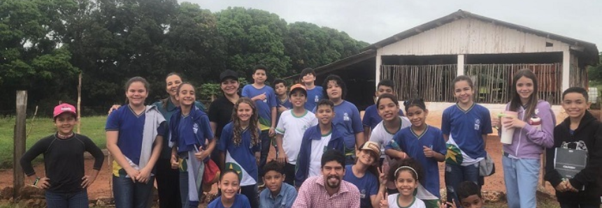 Alunos do projeto “Do Campo ao Prato” visitam escola agrícola Ranchão em Nova Mutum