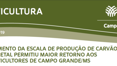 AUMENTO DA ESCALA DE PRODUÇÃO DE CARVÃO VEGETAL PERMITIU MAIOR RETORNO AOS SILVICULTORES DE CAMPO GRANDE/MS