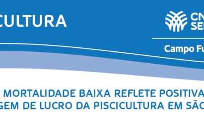 TAXA DE MORTALIDADE BAIXA REFLETE POSITIVAMENTE NA MARGEM DE LUCRO DA PISCICULTURA EM SÃO PAULO