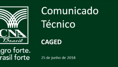 CADASTRO GERAL DE EMPREGADOS E DESEMPREGADOS – CAGED RESULTADO DE MAIO/2018