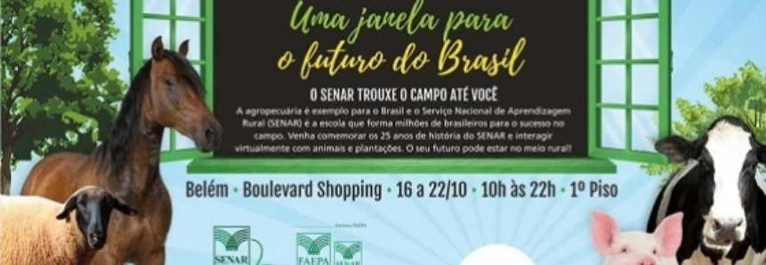 Interação com animais e plantações virtuais marca as comemorações pelos 25 anos do SENAR