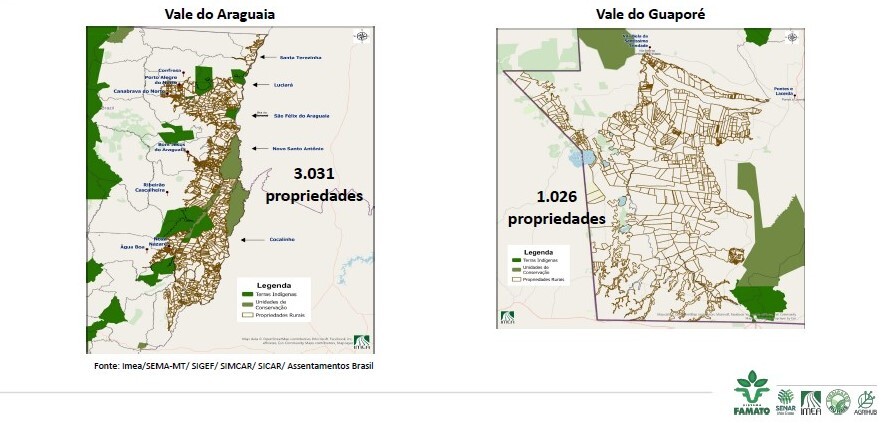 Areas afetadas