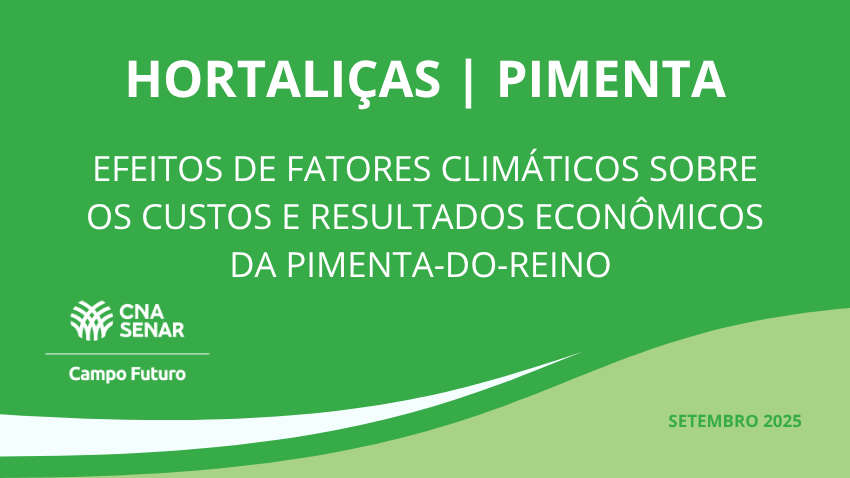Efeitos de fatores climáticos sobre os custos e resultados econômicos da pimenta-do-reino