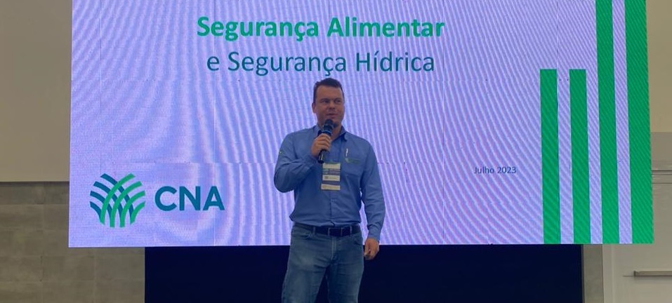 David Schmidt durante painel sobre segurança alimentar