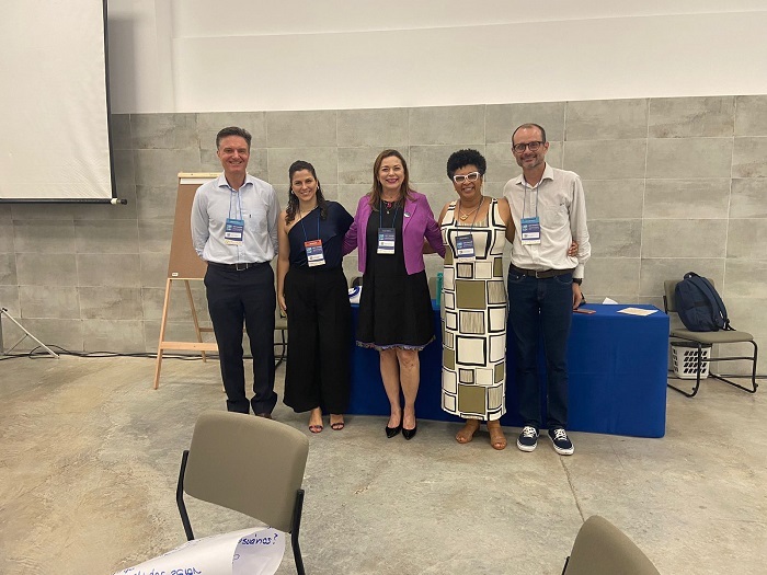 Jordana Girardello durante oficina no Nacional dos Comitês de Bacias Hidrográficas