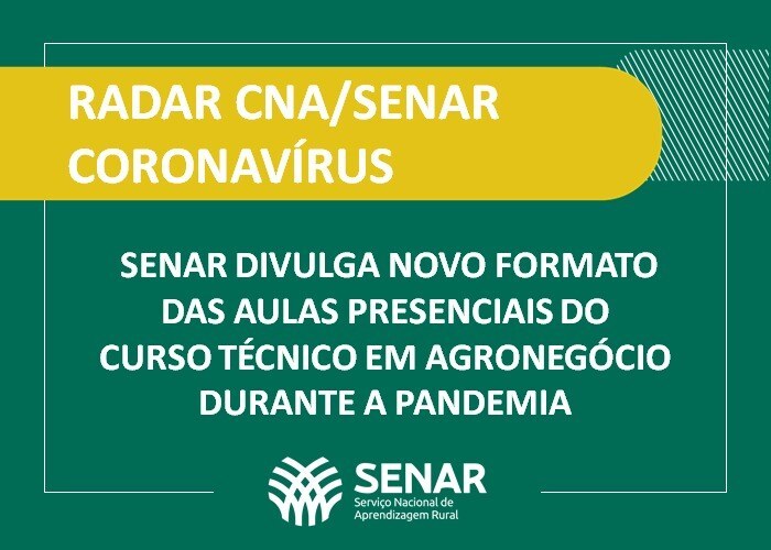 Senar novo formato e Tec