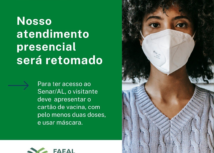 Sistema Faeal / Senar Alagoas retoma atendimento presencial em 21 de março