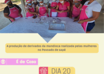 Grupo de mulheres assistidas pelo Senar Alagoas participam de programa de TV mostrando sua produção no povoado Sapé