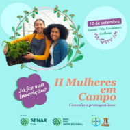 Últimas vagas para o II encontro mulheres em campo