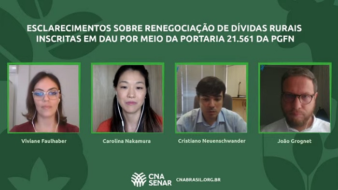 CNA esclarece dúvidas sobre renegociação de débitos rurais inscritos na Dívida Ativa da União