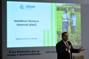 Senar apresenta Assistência Técnica e Gerencial em Congresso de Gestores da Agropecuária