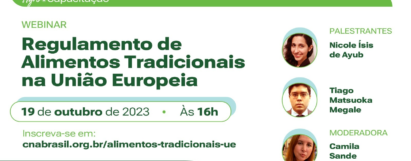 Webinar - Regulamento de Alimentos Tradicionais na União Europeia