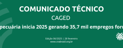 Agropecuária inicia 2025 gerando 35,7 mil empregos formais