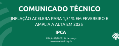 Inflação acelera para 1,31% em fevereiro e amplia a alta em 2025