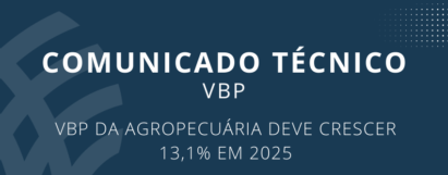 VBP da Agropecuária deve crescer 13,1% em 2025