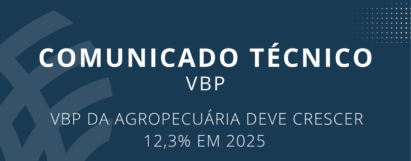 VBP da agropecuária deve crescer 12,3% em 2025