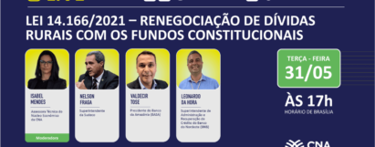 Live - Lei 14.166/2021 – Renegociação de dívidas rurais com os Fundos Constitucionais