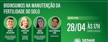 Live - Bioinsumos na manutenção da fertilidade do solo