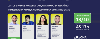 Live - Custos e Preços no Agro - Lançamento do 3º Relatório Trimestral da Aliança Agroeconomica do Centro-Oeste