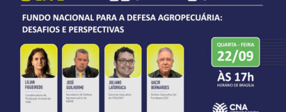 Live - Fundo Nacional para a Defesa Agropecuária: Desafios e Perspectivas