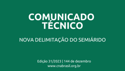 NOVA DELIMITAÇÃO DO SEMIÁRIDO