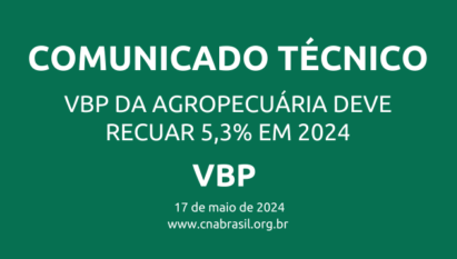 VBP da Agropecuária deve recuar 5,3% em 2024