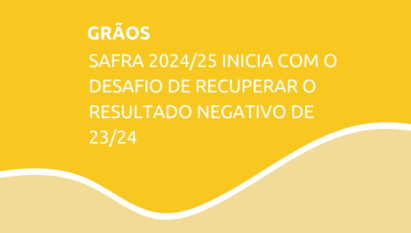 Safra 2024/25 inicia com o desafio de recuperar o resultado negativo de 23/24