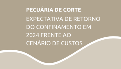 EXPECTATIVA DE RETORNO DO CONFINAMENTO EM 2024 FRENTE AO CENÁRIO DE CUSTOS