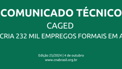 BRASIL CRIA 232 MIL EMPREGOS FORMAIS EM AGOSTO