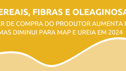 PODER DE COMPRA DO PRODUTOR AUMENTA PARA KCL, MAS DIMINUI PARA MAP E UREIA EM 2024