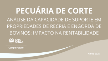 ANÁLISE DA CAPACIDADE DE SUPORTE EM PROPRIEDADES DE RECRIA E ENGORDA DE BOVINOS: IMPACTO NA RENTABILIDADE