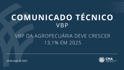 VBP da Agropecuária deve crescer 13,1% em 2025