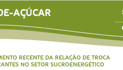 COMPORTAMENTO RECENTE DA RELAÇÃO DE TROCA ATR/FERTILIZANTES NO SETOR SUCROENERGÉTICO