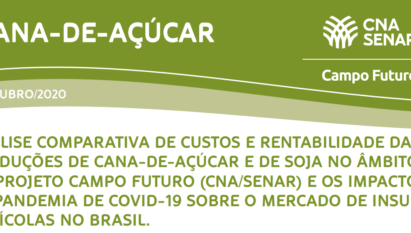 COMO A COMPARAÇÃO DA RENTABILIDADE EFETIVA DAS CULTURAS E O ATUAL MOMENTO DE PREÇOS DE INSUMOS PODEM EXPLICAR O MOVIMENTO RECENTE DE MIGRAÇÃO DE ÁREAS AGRÍCOLAS DA PRODUÇÃO DE CANA-DE-AÇÚCAR PARA SOJA.