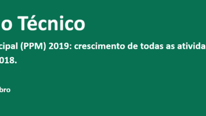 PESQUISA PECUÁRIA MUNICIPAL (PPM) 2019: CRESCIMENTO DE TODAS AS ATIVIDADES ENGLOBADAS NA PESQUISA EM RELAÇÃO A 2018