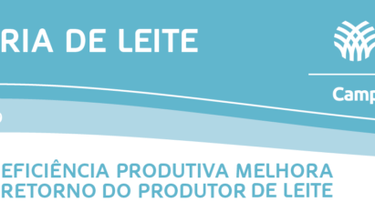 EFICIÊNCIA PRODUTIVA MELHORA RETORNO DO PRODUTOR DE LEITE