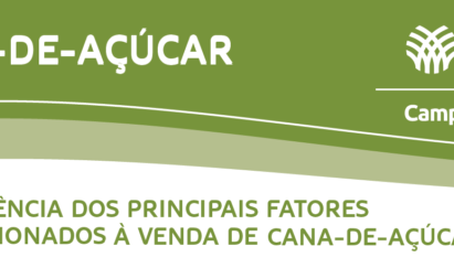 PRINCIPAIS FATORES RELACIONADOS À VENDA DE CANA-DE-AÇÚCAR