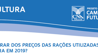 O QUE ESPERAR DOS PREÇOS DAS RAÇÕES UTILIZADAS NA AQUICULTURA EM 2019?