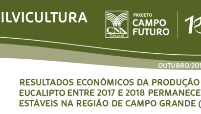 RESULTADOS ECONÔMICOS DA PRODUÇÃO DE EUCALIPTO ENTRE 2017 E 2018 PERMANECERAM ESTÁVEIS NA REGIÃO DE CAMPO GRANDE (MS)