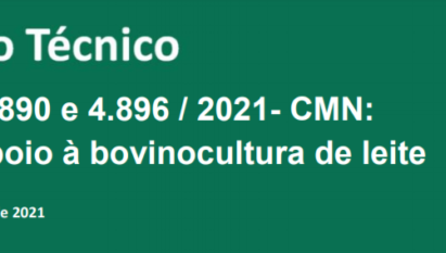 CONSELHO MONETÁRIO NACIONAL APROVA MEDIDAS DE APOIO À BOVINOCULTURA DE LEITE