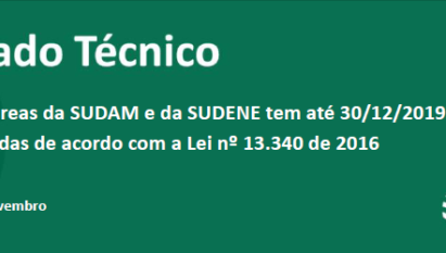 GOVERNO SANCIONA A LEI Nº 13.907 DE 2019 QUE DISPÕE ORÇAMENTO PARA RENEGOCIAÇÃO DE DÍVIDAS RURAIS