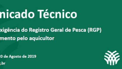 RETIRADA DA EXIGÊNCIA DO REGISTRO GERAL DE PESCA (RGP)  PARA CONCESSÃO DE FINANCIAMENTO PARA A ATIVIDADE AQUÍCOLA