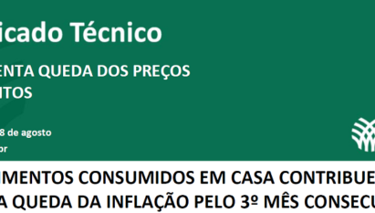 IPCA APRESENTA QUEDA DOS PREÇOS DOS ALIMENTOS