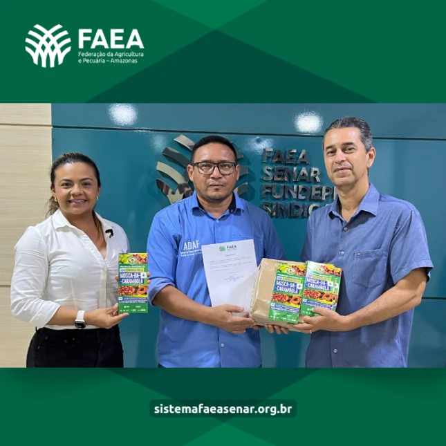 Faea doa 10 mil folders informativos para Campanha de Combate ao Foco da praga Mosca-da-Carambola