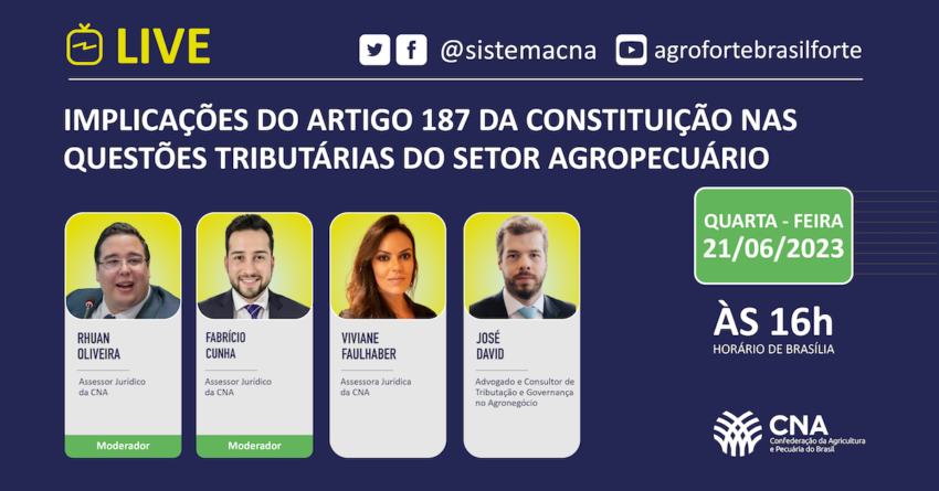 Implicacoes do artigo 187 da constituicao nas questoes tributarias do setor agropecuario Landscape