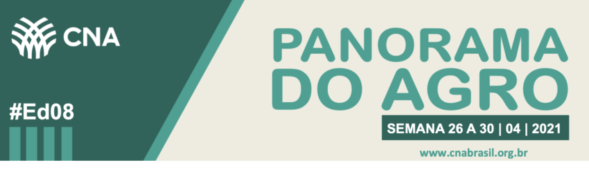 Banner CNA Panorama do Agro Ed 08 2021