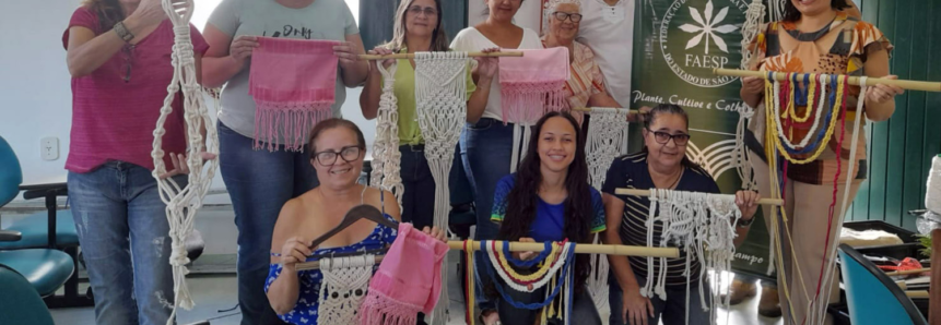 Curso de Macramê, a “arte dos nós”, estreia com sucesso em Bananal