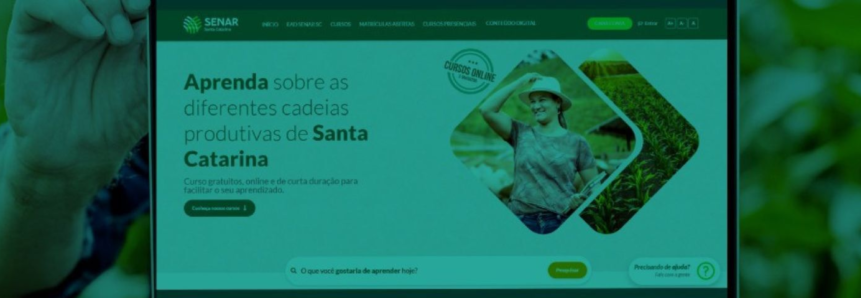 Acesse o Portal EAD do Senar/SC e matricule-se em um dos cursos reconhecidos pela alta qualidade