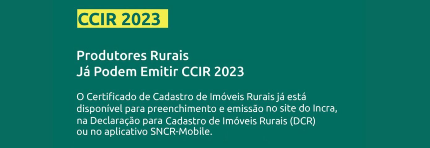 Fique atento ao prazo de pagamento do Certificado de Cadastro de Imóveis Rurais