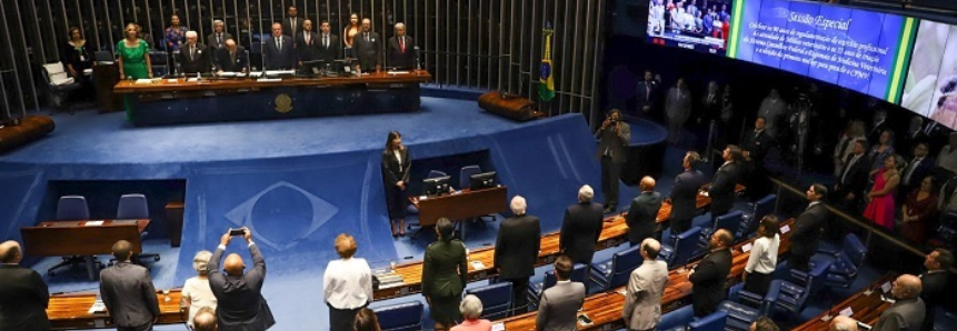 Sistema CNA/Senar participa de sessão no Senado em comemoração aos 55 anos do CFMV